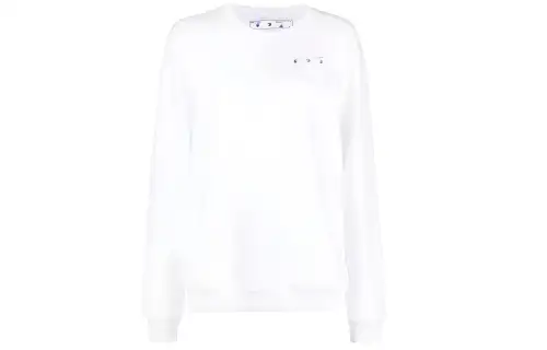 OFF WHITE SS21 Sweatshirts Women's White Crew Neck Moderate Regular