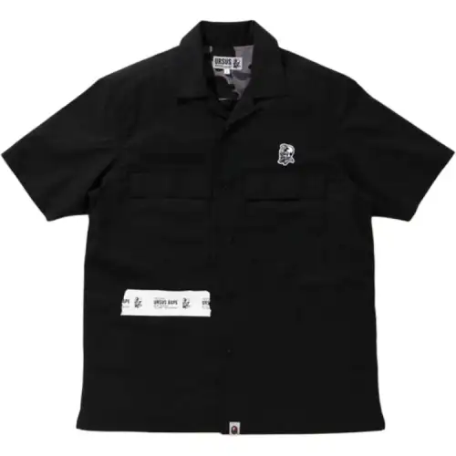A BATHING APE Shirts Men's Lapel Thin Shirt