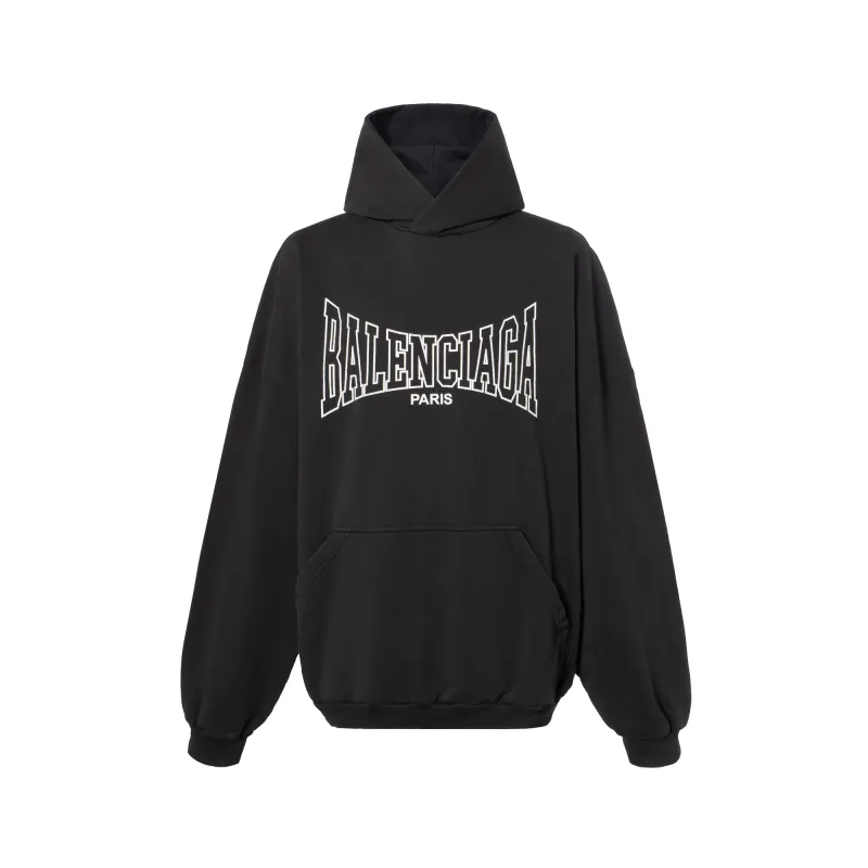 Balenciaga Paris Logo Printed Hoodie