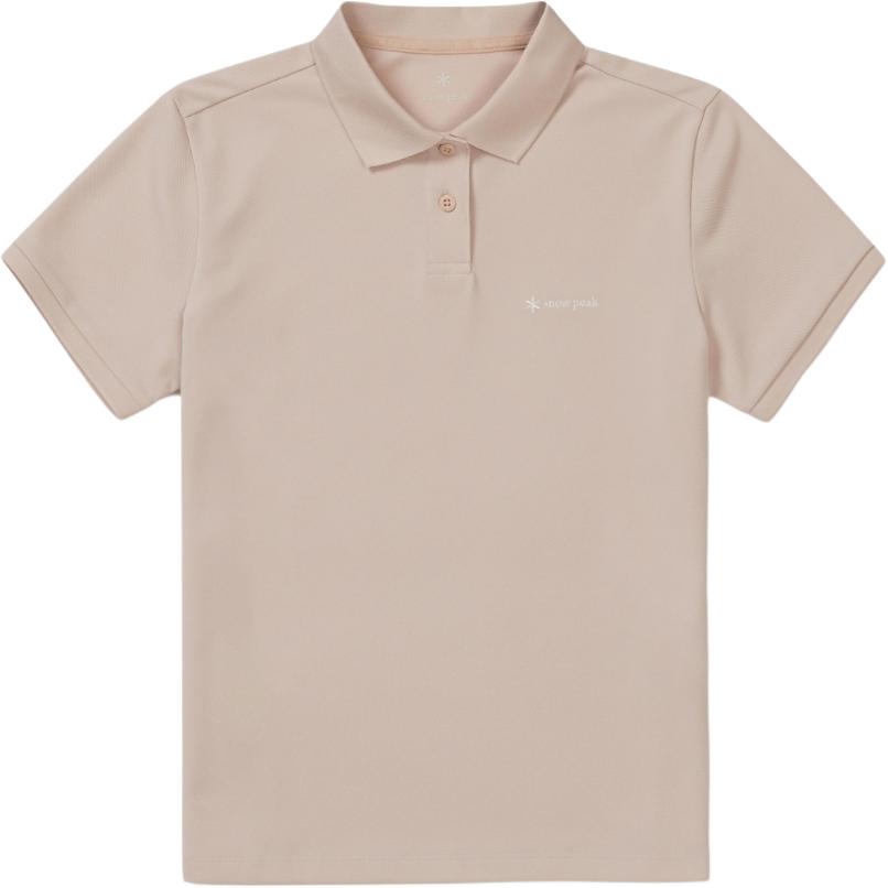 Женская футболка Snow Peak Logo Polo (белая) — фото 3