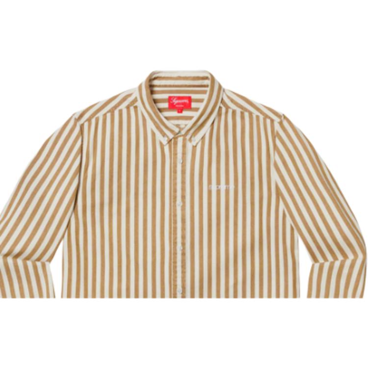 Рубашка Supreme FW19 Week 4 Denim Shirt (синяя) — фото 4