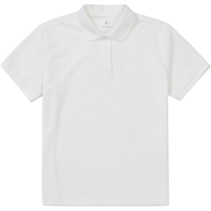Женская футболка Snow Peak Logo Polo (белая)