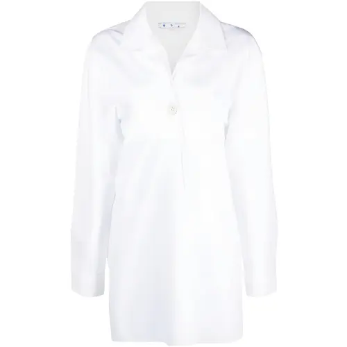 OFF-WHITE long-sleeve button-fastening shirt