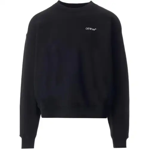 OFF WHITE Logo Print Long Sleeve Sweatshirt
