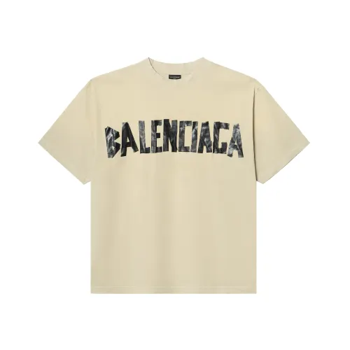 Balenciaga tape-print cotton T-shirt