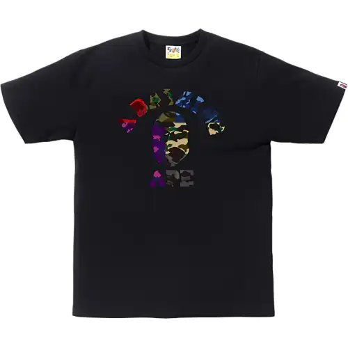 A BATHING APE Mix Camo College Tee