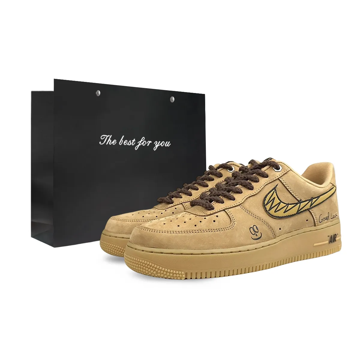 Nike Air Force 1 Cow Leather Slip Resistant, Abrasion Resistant, Lightweight