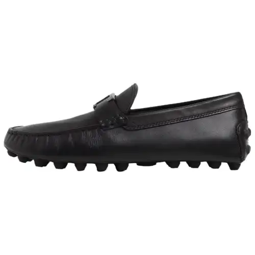 TOD'S Todes T Timeless T-shaped buckle casual shoes men's black