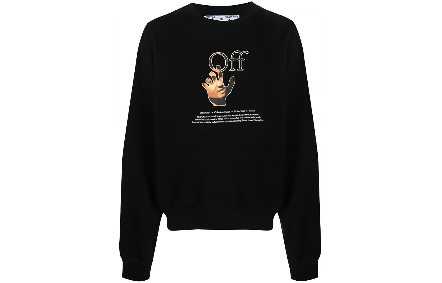 OFF WHITE Caravaggio Hands Off Logo Crewneck