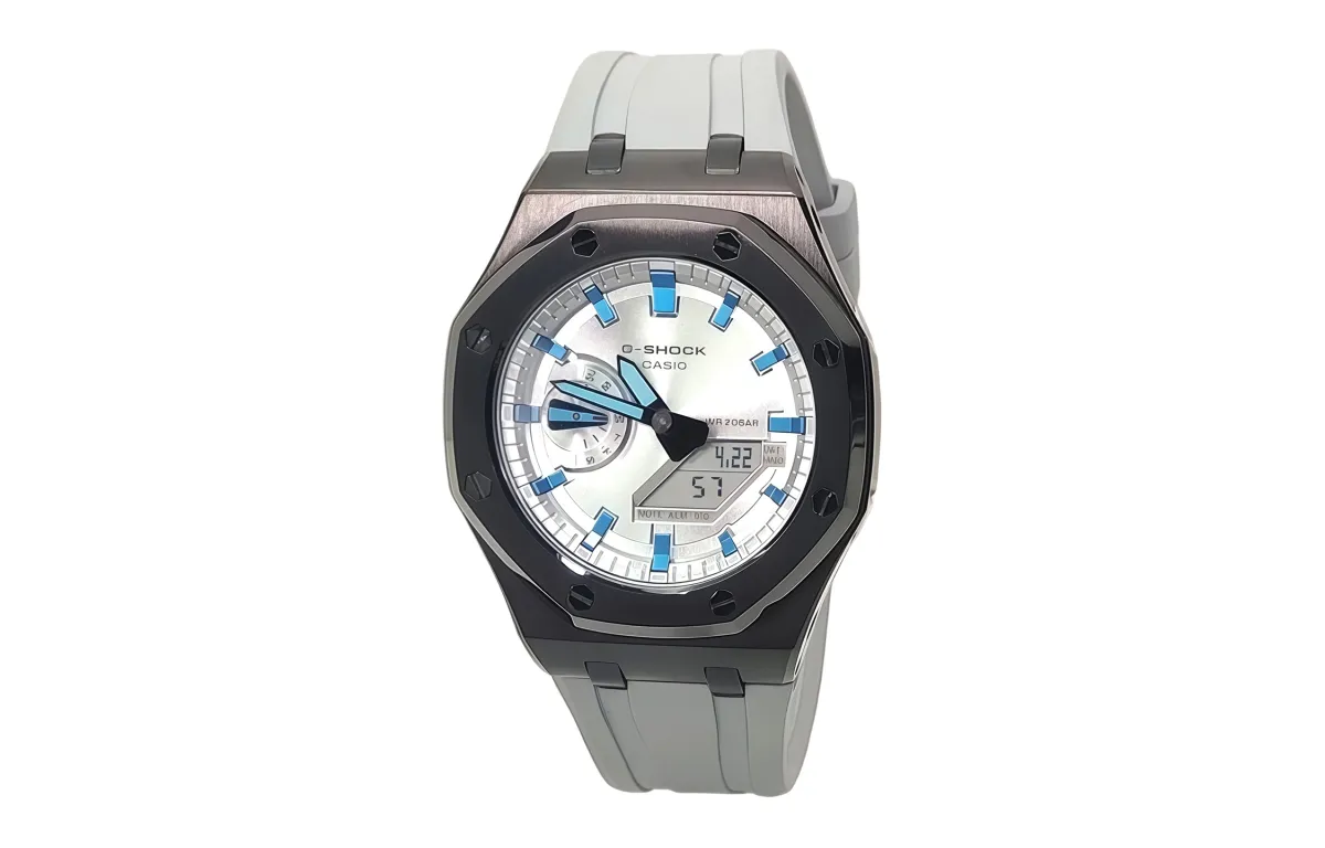CASIO Men Liquid Crystal/Analog Dual Display Series Blue Watch