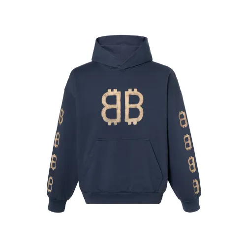 Balenciaga Bb Crypto Logo Printed Hoodie