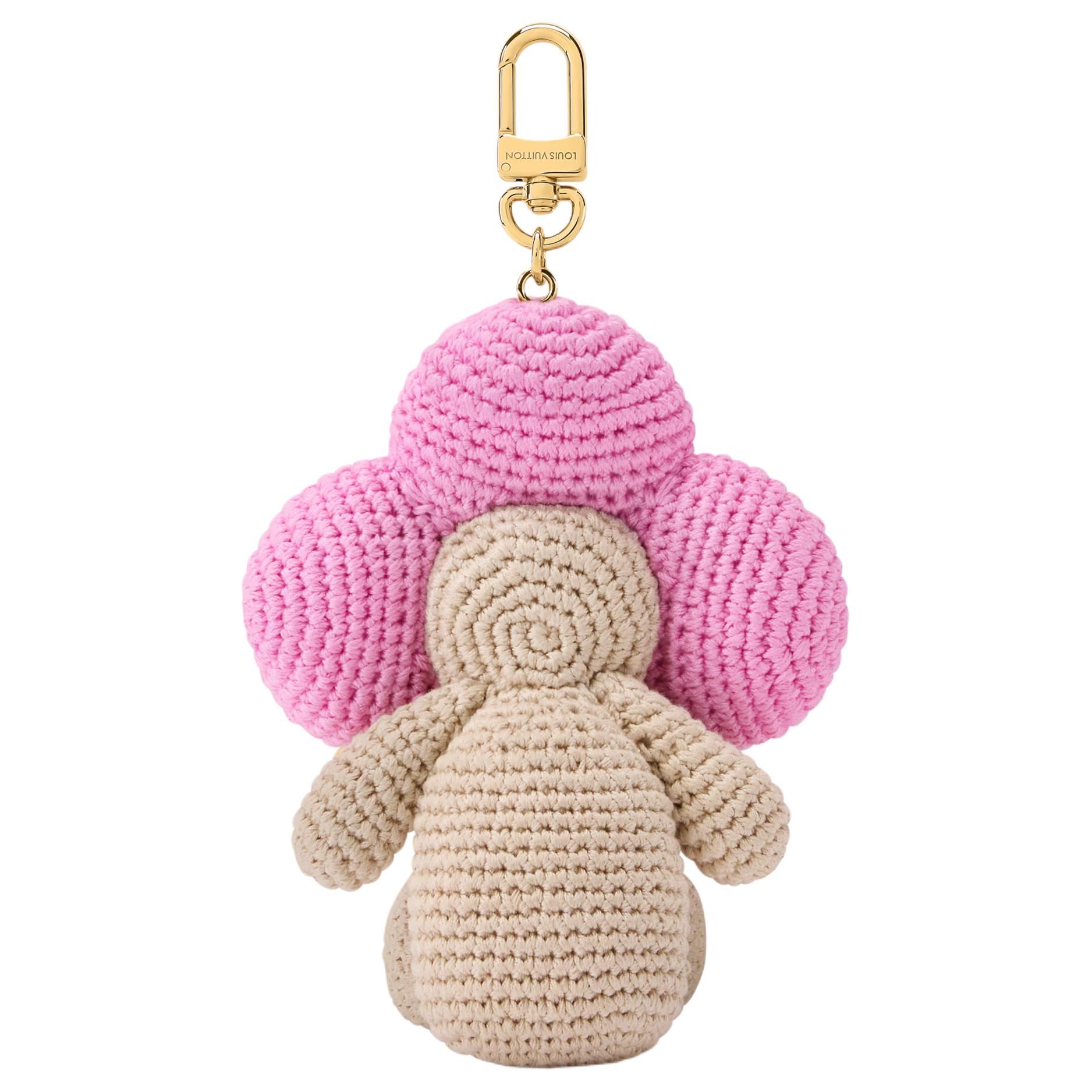 Брелок Louis Vuitton LOUIS VUITTON Vivienne Crochet (розовый) — фото 2