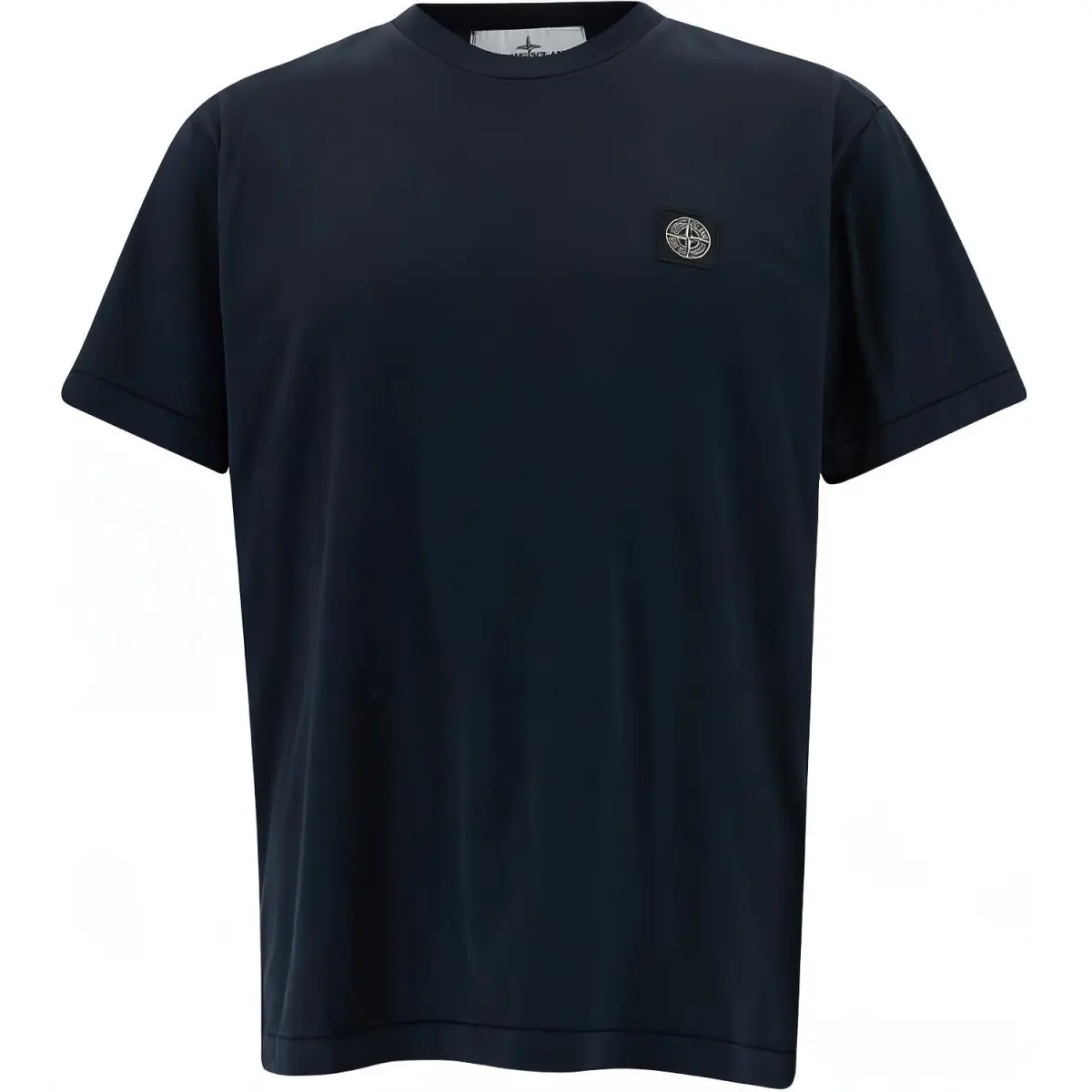 STONE ISLAND Logo Patch Crewneck T Shirt