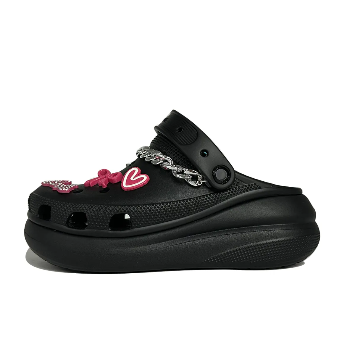 Crocs Classic Quiet Clog Blackberry Powderberry EVA Clogs Women's Black