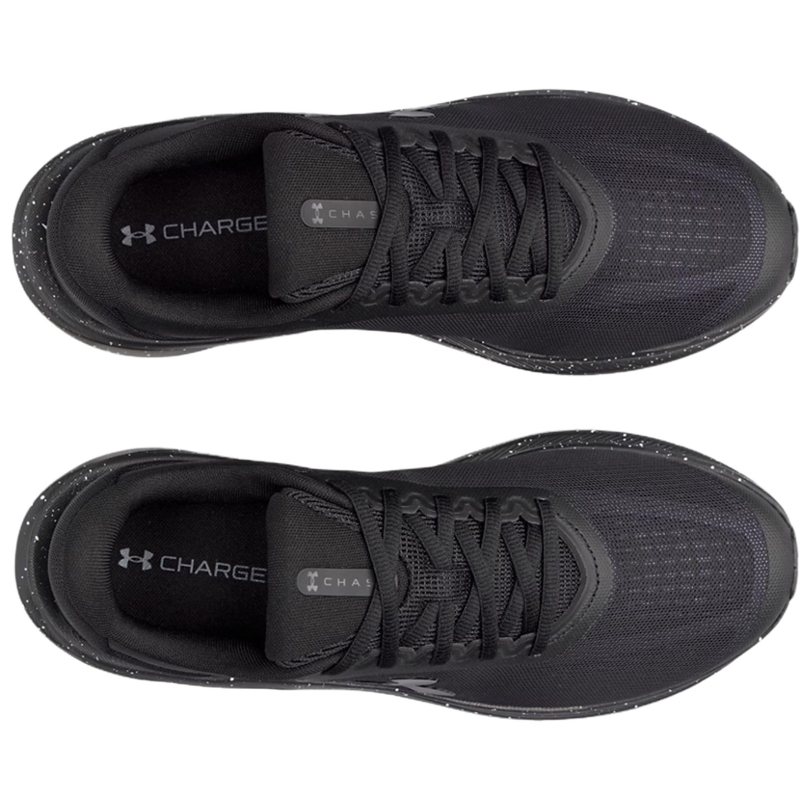 Мужские кроссовки Under Armour Charged+ Chase (черные) — фото 4