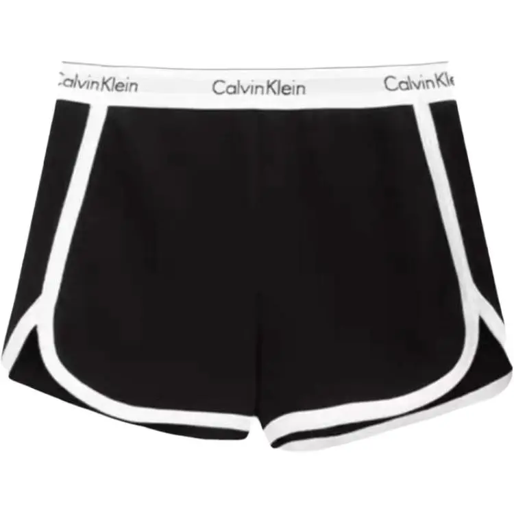 CALVIN KLEIN Modern Gravity Belt Casual Shorts Women's Space Black