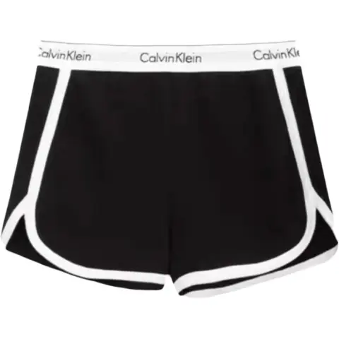 CALVIN KLEIN Modern Gravity Belt Casual Shorts Women's Space Black