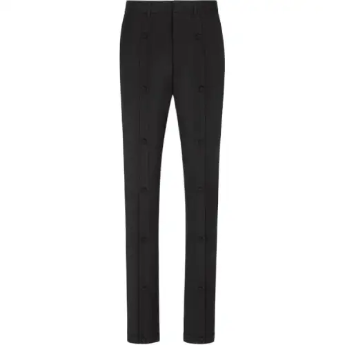 DIOR Quarterly New Products Casual Pants Men's Black Moderate Straight Fit Pants