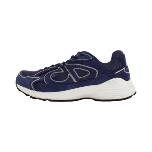 DIOR B30 Low top Casual Shoes Unisex Marine Blue