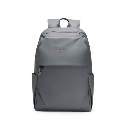 Классический рюкзак Champion Essential SS26 Модный, модный, повседневный и универсальный рюкзак из искусственной кожи, обычный мужской и женский стиль, одинаковый стиль, парный стиль, штормовой серый/армейский зеленый