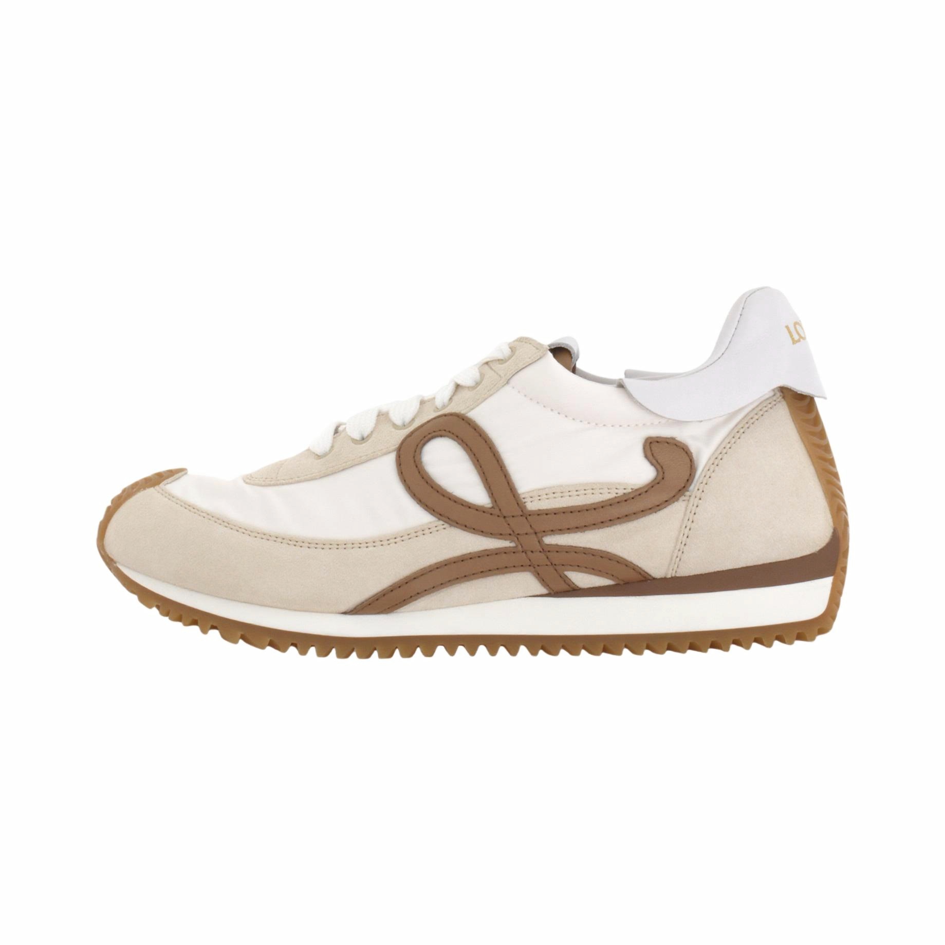 Женские кроссовки LOEWE Flow Runner 2.0 (бежево-коричневые)