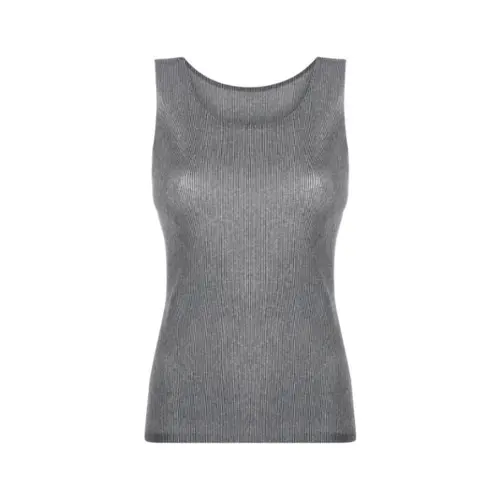 SAINT LAURENT Tank Tops Women's Gray Other