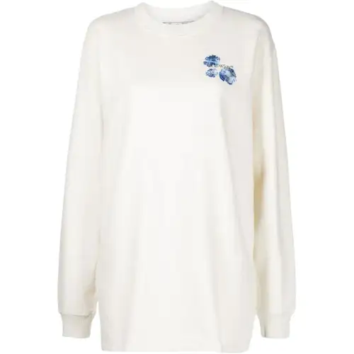 OFF WHITE Sweatshirt Women's White