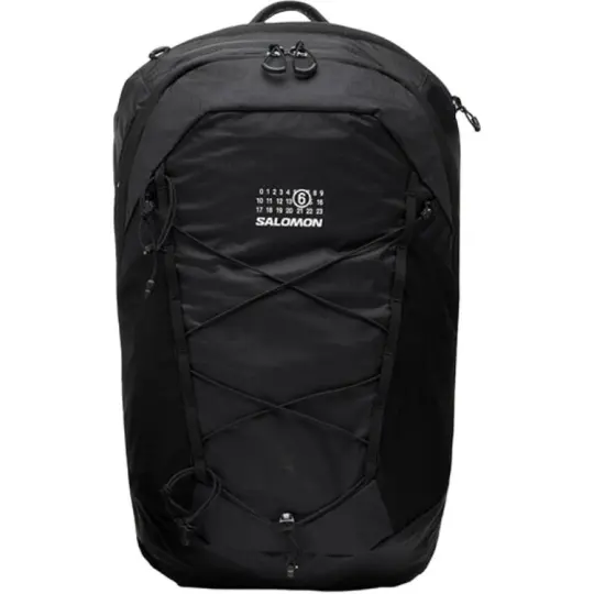 SALOMON x MM6 совместная модель 15L, походная сумка для альпинизма на короткие расстояния, рюкзак, уличная сумка, тканевая, черная, в одном стиле, для мужчин и женщин, пар