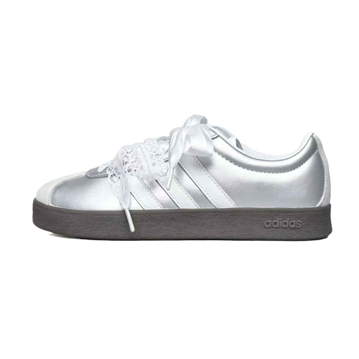 Adidas VL COURT 2.0 Ink Dot, Ballet Waltz Slip Resistant Abrasion Resistant Balance Low top Skateboard Shoes Unisex