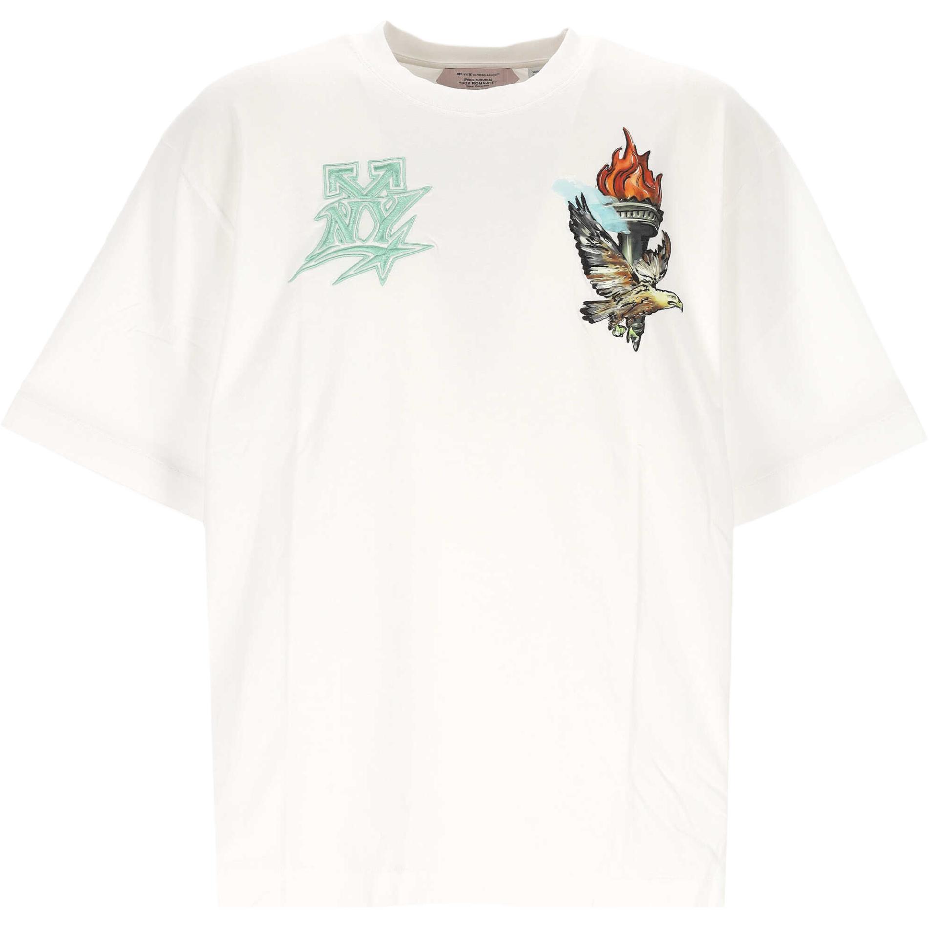 Футболка OFF-WHITE SS26 Printed Tee (белая)