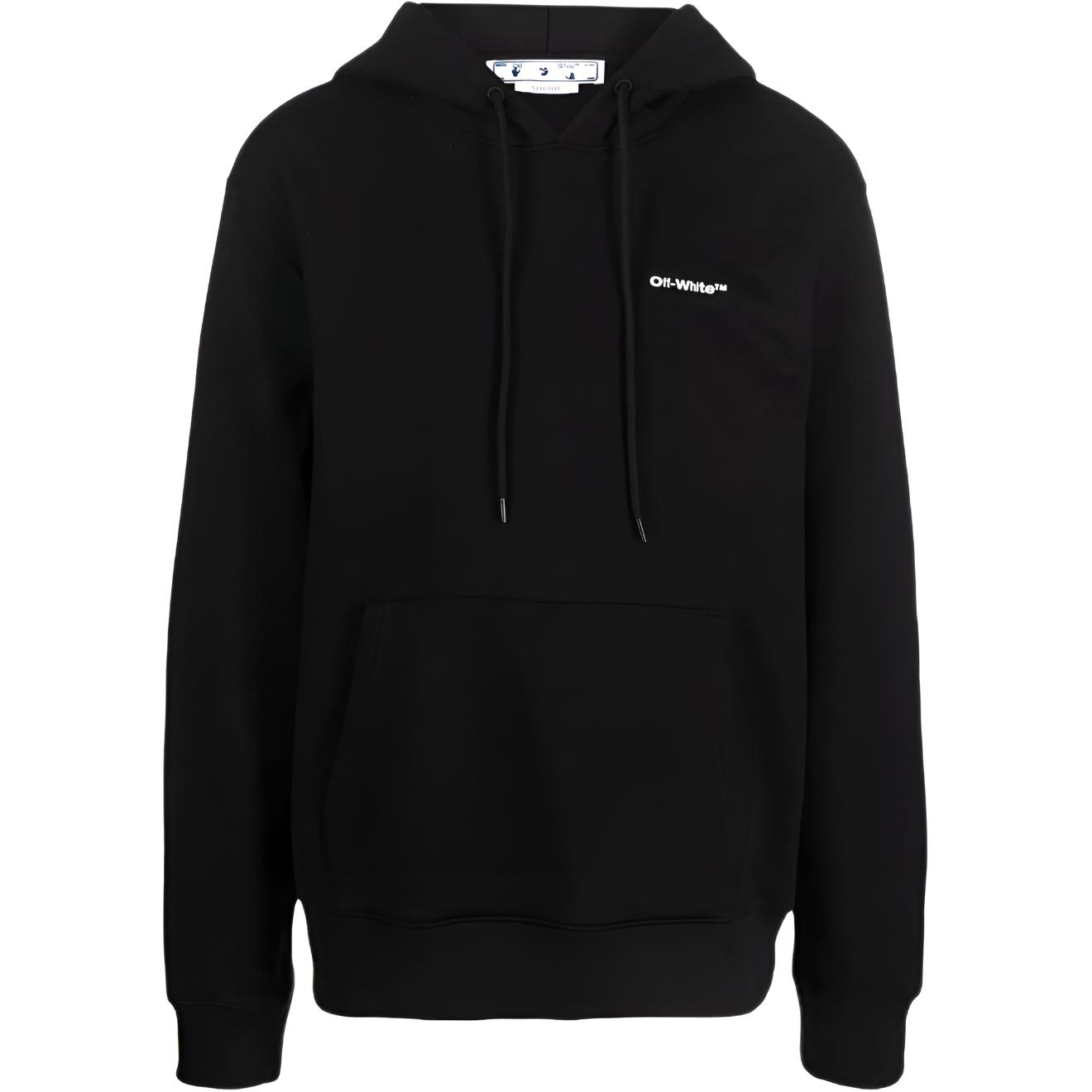OFF WHITE Wave Outline Diag Slim Hoodie