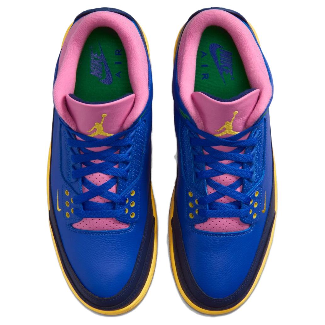 Мужские кроссовки Jordan Air Jordan 3 Retro OG Brasil (гоночный синий) — фото 4