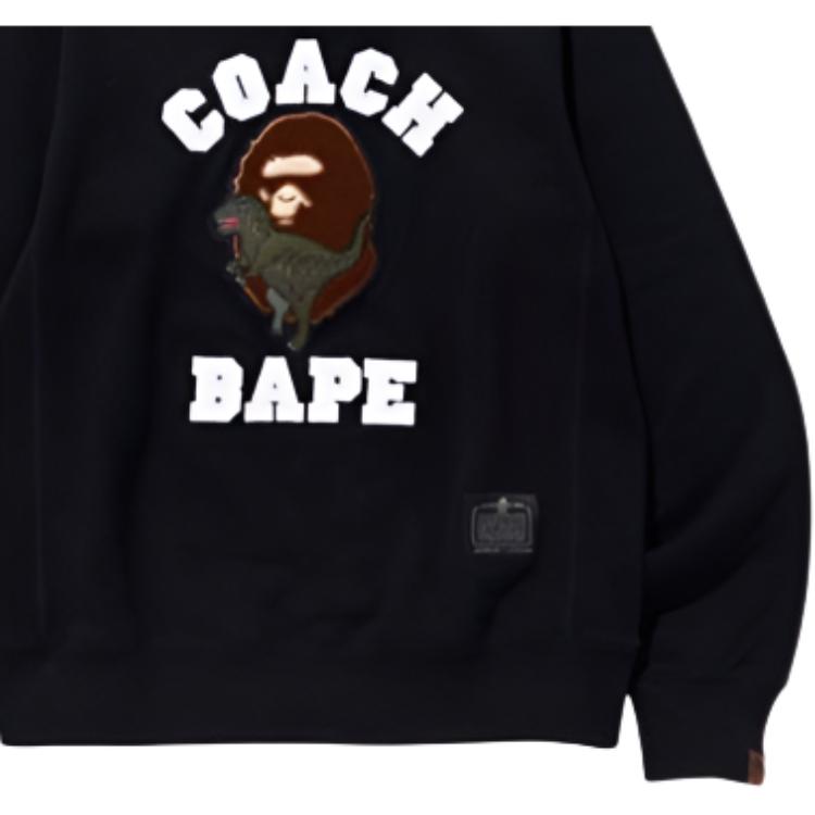 Мужские худи A BATHING APE A BATHING APE Rexy Crewneck (черный) — фото 5