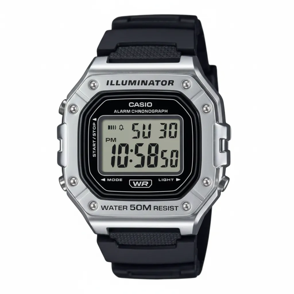 CASIO Men Gray Watch W-218HM-7AV