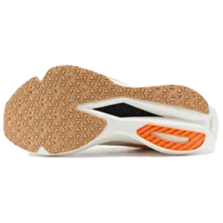 PEAK State Pole Cushioning Support Low top Racing Running Shoes Men’s Ivory Orange