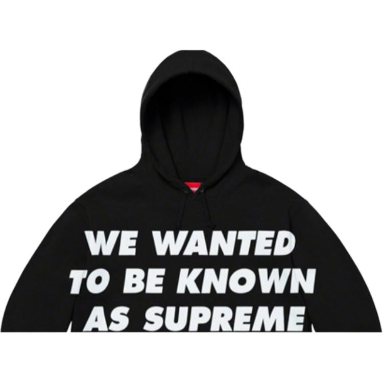 Худи Supreme SS20 Week 1 Known As Hooded Sweatshirt (черное) — фото 4