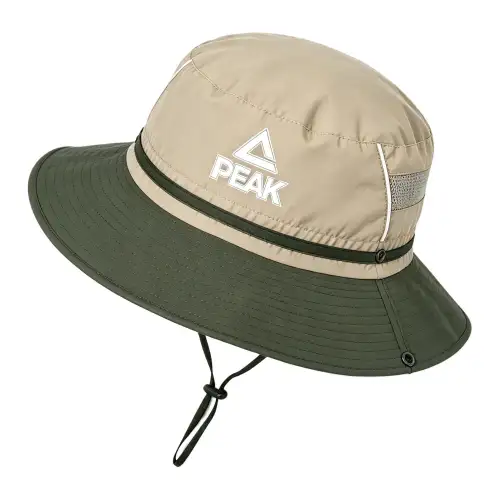Peak State 1.0 Mountain Style Outdoor UV Protection Leisure Camping Fishing Rafting Mesh Breathable Not Stuffy Adjustable Windproof Rope Foldable Sides Polyester (Polyester Fiber) Fisherman Hat Unisex Couple Style