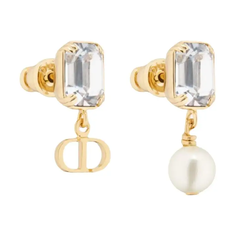DIOR Metal Earrings Women's Gold