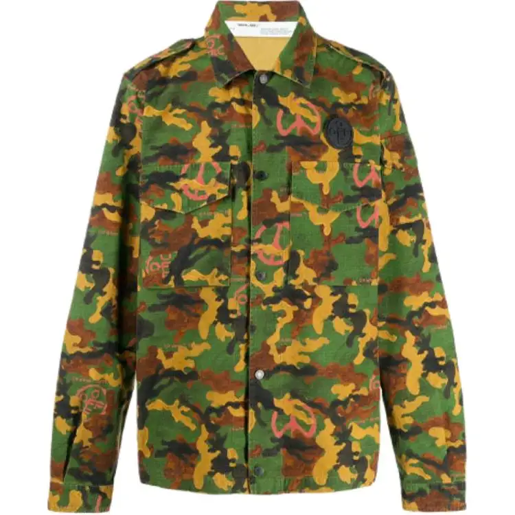 OFF-WHITE camouflage print shirt