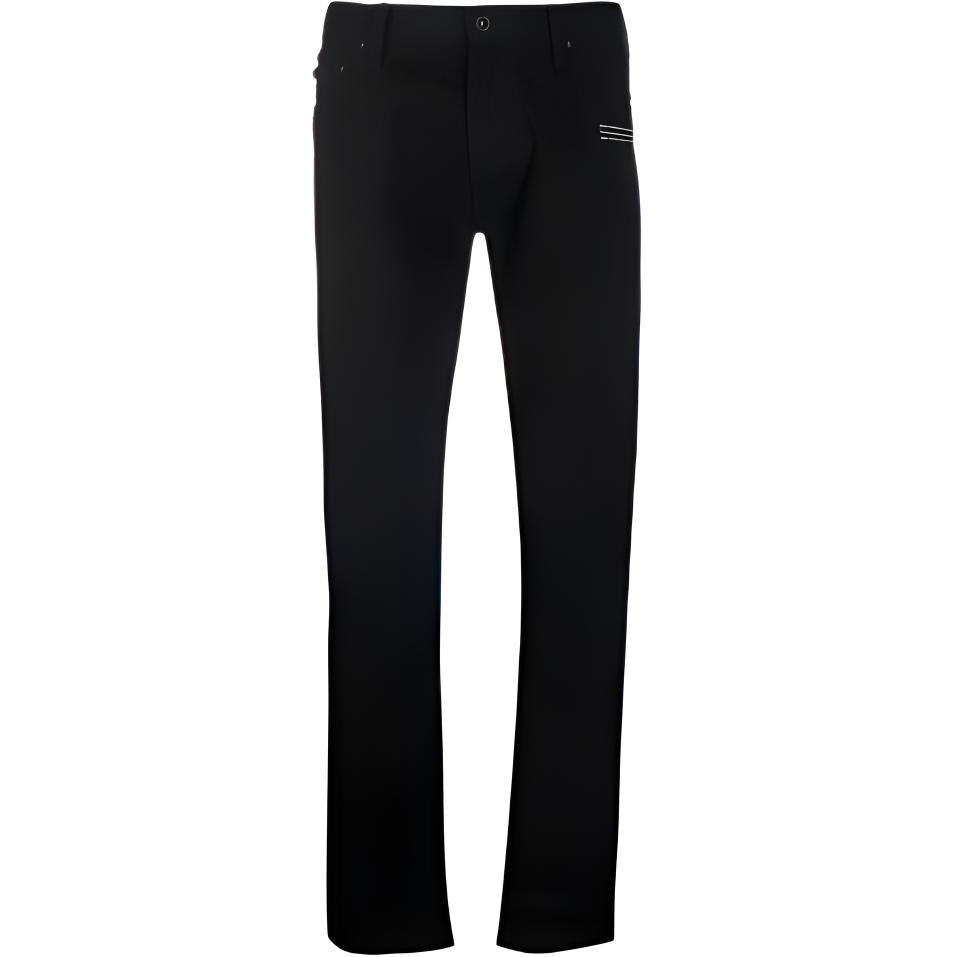 OFF WHITE Dinosaur Series Jeans Men's Black Moderate Straight Fit Pants
