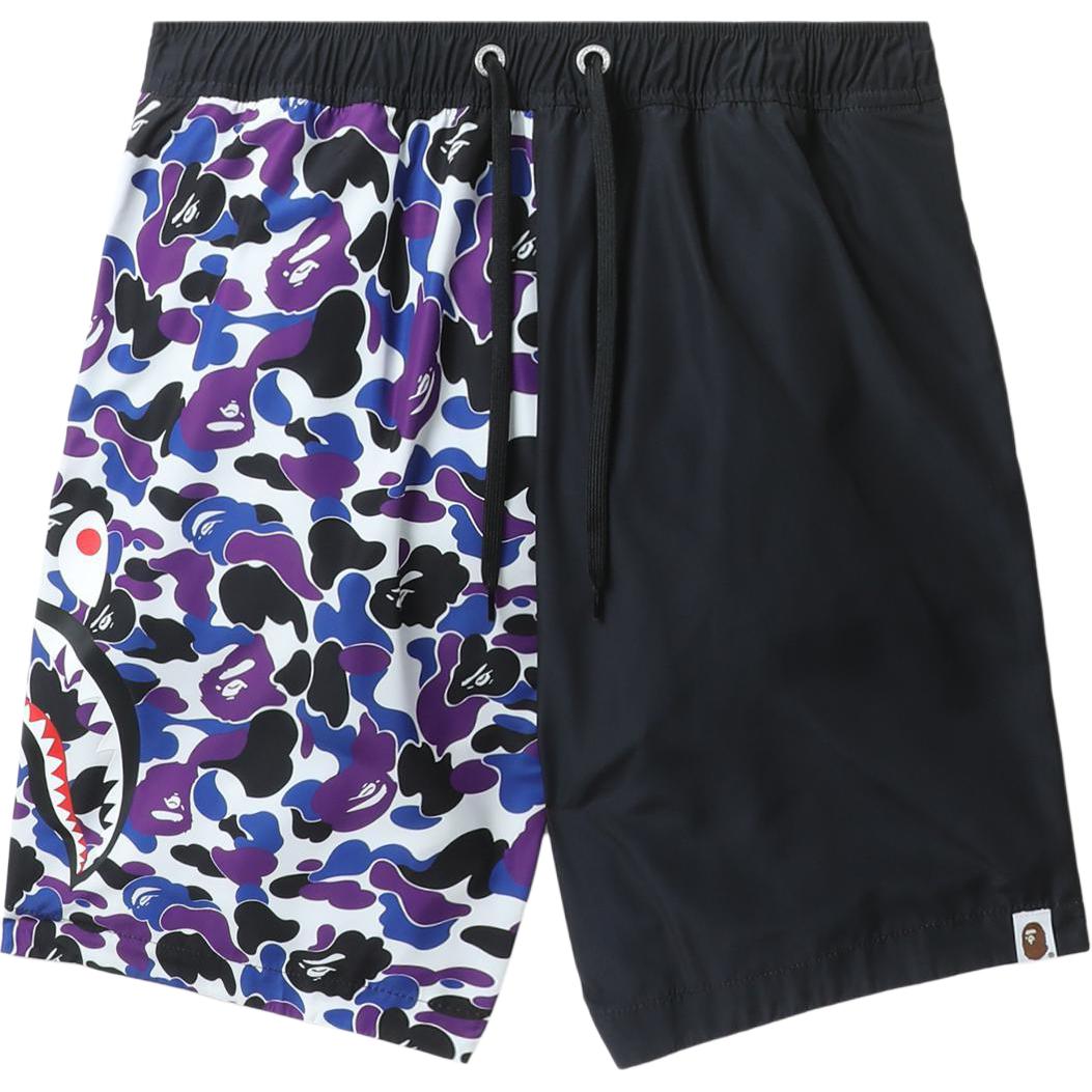 Мужские шорты A BATHING APE Shark (черные)