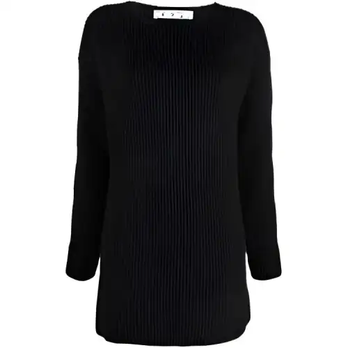 OFF-WHITE ribbed-knit wool jumper