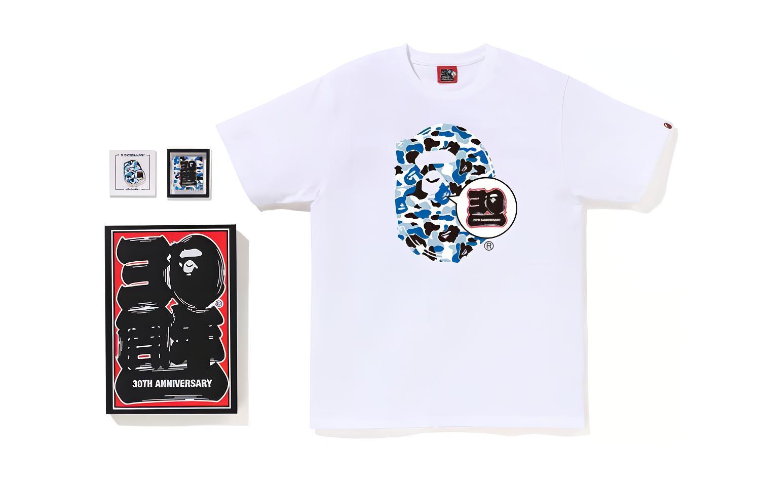 Футболка A BATHING APE Bape SS23 30th Anniversary (белая)