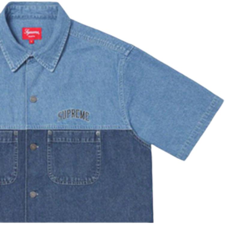Рубашка Supreme SS19 (двухцветная) — фото 3