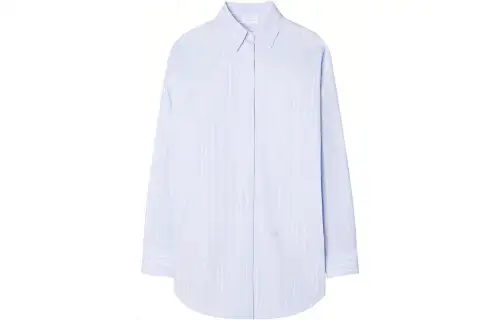 OFF-WHITE striped cotton-poplin shirtdress