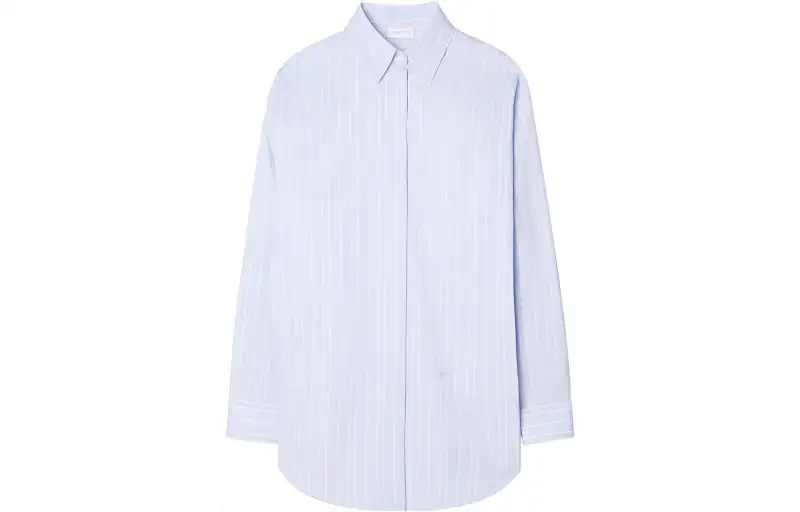 OFF-WHITE striped cotton-poplin shirtdress