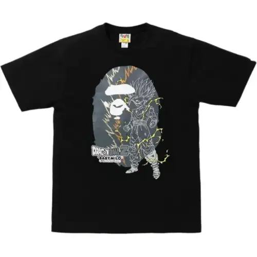 A BATHING APE X Dragon Ball Z Son Gohan Big Ape Head Tee