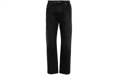 OFF-WHITE tapered-leg faded-effect jeans