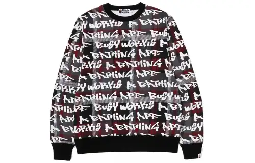 A BATHING APE Sweatshirts Men's Crew Neck Moderate Regular