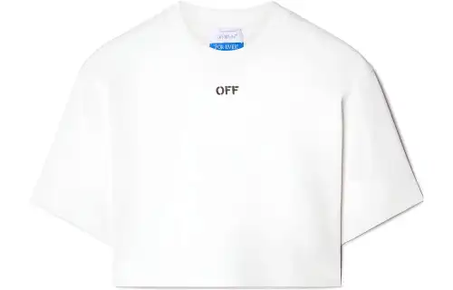 OFF-WHITE Off-Stamp cropped T-shirt